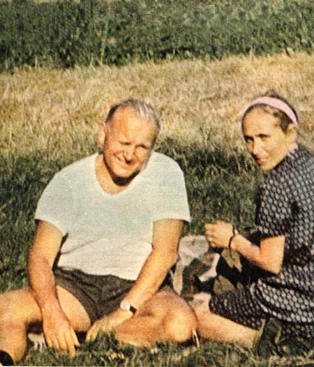 Wojtyla during a camping trip